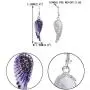 EVER FAITH Angel Wing Hook Earrings Austrian Crystal Silver-Tone