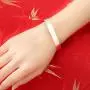 Merdia Womens S999 Sterling Silver Bangle Cuff Bracelet Polished Surface 27g for Gift Merdia Womens S999 Sterling Silver Bangle Cuff Bracelet Polished Surface 27g for Gift