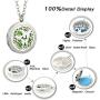 JAOYU Diffuser Necklace for Women Essential Oil Diffuser Aromatherapy Pendant Stainless Steel Necklaces Animal Jewelry Gifts