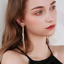 Fashion Long Gold Earrings for Women Charming Lady Party Fringe Earrings Korean Style Jewelry Gifts