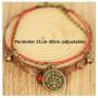 Speyst Twelve Constellations Hand-Woven Ethnic Wind Chimes Ceramic Anklet