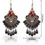 ETERNITY J. Elegant Vintage Black Lace Victorian Lolita Gothic Pendant Choker Necklace Earrings Set ETERNITY J. Elegant Vintage Black Lace Victorian Lolita Gothic Pendant Choker Necklace Earrings Set
