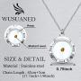 WUSUANED Mustard Seed Faith Necklace Seed Charm with Bible Verse Inscription Christian Pendant Religious Jewelry Inspirational Christian Gift for Women Girls