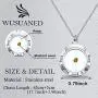WUSUANED Mustard Seed Faith Necklace Seed Charm with Bible Verse Inscription Christian Pendant Religious Jewelry Inspirational Christian Gift for Women Girls WUSUANED Mustard Seed Faith Necklace Seed Charm with Bible Verse Inscription Christian Pendant Religious Jewelry Inspirational Christian Gift for Women Girls