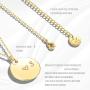 Gold Initial Pendant Necklaces,14K Gold Filled Engraved Disc Personalized Name Dainty Handmade Cute Heart Initial Tiny Pendant Necklaces Jewelry Gift for Women …