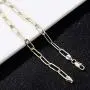 14K Gold Filled Paperclip Chain Anklet for Women and Teen Girls, Oval Chain Link Ankle Bracelet 9 10 11 inches, plus size anklet
