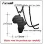 Fusamk Punk Stainless Steel Africa Map Tag Pendant Letter Necklace,22inches Chain Fusamk Punk Stainless Steel Africa Map Tag Pendant Letter Necklace,22inches Chain