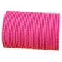 Touchstone New Colorful Bangle Collection. Indian Bollywood Alloy Metal Charming Look Fuchsia Pink Color Golden Glaze Wrist Enhancing Designer Jewelry Bangle Bracelets. Set of 36 for Women.