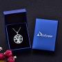 Distance Mother and Child Lovely Elephant for Women Heart Pendant Necklace 925 Sterling Silver Animal Jewelry for Mom Daughter