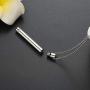 Eternal M. Minilist Bar Cremation Jewelry for Ashes Stainless Steel Urn Necklace for Human Ashes Silver/Rose Gold/Black