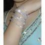 Zealmer Sparkle Multicolor Rhinestone Stackable Stretch Bracelets for Women