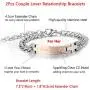 MMTTAO 2Pcs Couple Bracelet for His and Her Matching Sets Cubic Zirconia Titanium Stainless Steel Friendship Relationship Personalized Distance Chain Bracelet for Women Men Lover Promise Jewelry Gifts MMTTAO 2Pcs Couple Bracelet for His and Her Matching Sets Cubic Zirconia Titanium Stainless Steel Friendship Relationship Personalized Distance Chain Bracelet for Women Men Lover Promise Jewelry Gifts