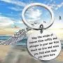 FUSTMW Memorial Keychain Sympathy Gift Loss Jewelry Remembrance Gift in Memory of Loved One May The Winds of Heaven Blow Softly FUSTMW Memorial Keychain Sympathy Gift Loss Jewelry Remembrance Gift in Memory of Loved One May The Winds of Heaven Blow Softly
