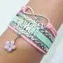 HCChanshi Flower Bracelet Jewelry Cute Flower Girl Gifts Bracelet Flower Jewelry Bracelet Gifts for Women, Girls, Teen Girls