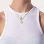 Kyerlyn Hamsa Evil Eye Pendant Necklace 14K Gold Plated Dainty Necklace for Women Handmade Jewerly Gift for Teen Girls