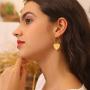 Women Girls 18K Gold Plated Cute Heart Locket Dangle Drop Earrings,with Gift Box