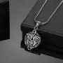 Hipunk Irish Celtic Knot Necklace Mens 316L Stainless Steel Good Luck Pendant 18k Gold/Black Gun Plated Lucky Amulet Jewelry Hipunk Irish Celtic Knot Necklace Mens 316L Stainless Steel Good Luck Pendant 18k Gold/Black Gun Plated Lucky Amulet Jewelry