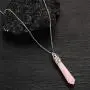 KWHY Healing Crystal Necklace for Women Men Hexagonal Natural Quartz Stone Pendant Gemstones Jewelry Pendulum Crystal Divination with Two Different Chains KWHY Healing Crystal Necklace for Women Men Hexagonal Natural Quartz Stone Pendant Gemstones Jewelry Pendulum Crystal Divination with Two Different Chains