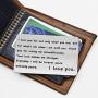Gzrlyf Engraved Wallet Card Insert Metal Love Note Cards for Him Her I Love You for Not Only What You are