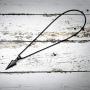 Rinspyre Mens Arrowhead Necklace Gold Stainless Steel Biker Punk Indian Arrow Pendant with 22 Inch Chain
