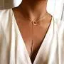 HUASAI Silver Y Lariat Bar Necklace Earrings Set,Simply Drop Bar Y Chain Pendant Vertical Bar Dangle Earrings Jewelry HUASAI Silver Y Lariat Bar Necklace Earrings Set,Simply Drop Bar Y Chain Pendant Vertical Bar Dangle Earrings Jewelry