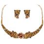 EVER FAITH Vivid Dual Leopard CZ Crystal Animal Necklace Earrings Set