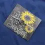 Sunflower Bracelets for Best Friend Mom BFF Friend You are My Sunshine Jewelry Unique Trendy Fashion Simple Sun Flower Inspirational Beach Birthday Graduation Gift Gray Adjustable Waxed Cord