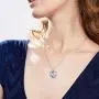 AOBOCO Purple Heart Christmas Jewelry Gift I Love You Forever Daughter Girlfriend Amethyst Crystal Necklace Sterling Silver