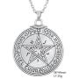 Dawapara Vintage Pendant Talisman Amulet Pentacle Seal of Venus of King Solomon Necklace Jewelry for Women Men
