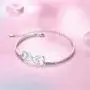 925 Sterling Silver Love Heart Infinity Bracelet Jewelry for Women Teen Girls