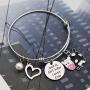 Funny Cow Gift Just A Girl Who Loves Cow Keychain Bracelet Cow Jewelry Cow Lover Gifts