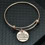 You are Braver Stronger Smarter than you think Inspirational Expandable Bangle Bracelet Women