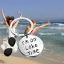 CENWA Lake House Gifts Lake Life Jewelry Lake Summer Vacation Gift I’m On Lake Time Keychain CENWA Lake House Gifts Lake Life Jewelry Lake Summer Vacation Gift I’m On Lake Time Keychain