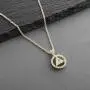 Mariell 14K Gold Plated AA Recovery Necklace CZ Unity Symbol Pendant - Great Jewelry Gift for Sober Women Mariell 14K Gold Plated AA Recovery Necklace CZ Unity Symbol Pendant - Great Jewelry Gift for Sober Women