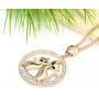 Ouran Necklace for Women,Cute Cat Pendant Necklace with CZ Crystal Girl Long Chain Necklace Rhinestone Necklace