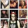Black Lace Necklace and Earrings Set,BagTu Gothic Lolita Red Pendant Choker for a Halloween Costume and Wedding