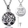 Family Tree of Life Cremation Jewelry I Love You to the Moon and Back Urn Necklaces for Ashes Keepsake Holder Memorial Necklace Pendant Family Tree of Life Cremation Jewelry I Love You to the Moon and Back Urn Necklaces for Ashes Keepsake Holder Memorial Necklace Pendant