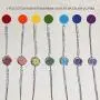 Aromatherapy Essential Oil Diffuser Bracelets, Stainless Steel Locket Stone Bead Wrap Leather Bracelet with 7 Color Felt Pads Aromatherapy Essential Oil Diffuser Bracelets, Stainless Steel Locket Stone Bead Wrap Leather Bracelet with 7 Color Felt Pads