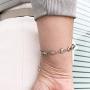 linnalove Heart Medical Alert Bracelet for Women Fashion ID Jewelry 7-8 inches Adjustable
