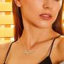 Yesteel Custom Name Necklace Personalized, 14K Gold Plated Personalized Necklaces for Women Name Jewelry, Gold Nameplate Necklaces for Teen Girls Gifts