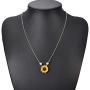 Brishow Sunflower Pendant Necklace Pearl Clavicular Chain Choker Fashion Jewelry Accessories for Women and Girls