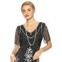 Metme 1920s Great Gatsby Accessories Set Costume Flapper Necklace Headband Bracelets for Women
