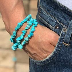 Turquoise Network Gemstone Bracelet 3-Strands (Choose Color)