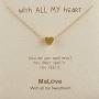 MaLove Sweet Heart Inspirational Pendant Necklace Handmade Pendant Necklace Jewelry Gift for Women
