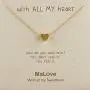 MaLove Sweet Heart Inspirational Pendant Necklace Handmade Pendant Necklace Jewelry Gift for Women