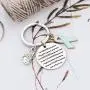 UJIMS Ovarian Cancer Gift PTSD Awareness Keychain with Teal Ribbon Charm I Stand Taller Because I Am A Survivor Fighter Jewelry