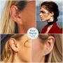 FaithHeart Irish Jewelry Celtic Knot Stud Earrings for Women Teen Girls Sterling Silver Charms Heart/Triangle/Star Accessories