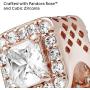 Pandora Jewelry Geometric Radiance Cubic Zirconia Charm in Pandora Rose