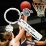 PENQI Basketball Jewelry Basketball Player Gift Basketball Coach Keychain Just A Girl Who Loves Basketball Keychain Basketball Jewelry for Girls