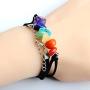 7 Chakra Gemstone Choker Energy Healing Crystal Necklace Handmade Multilayer Bracelet for Women Girls